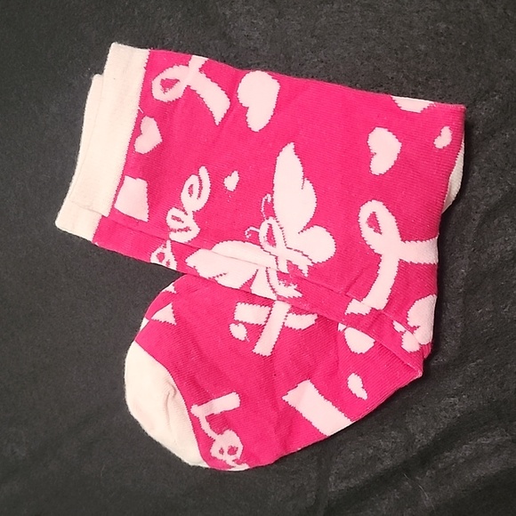 9 pair Breast Cancer Awareness Socks - Picture 5 of 10